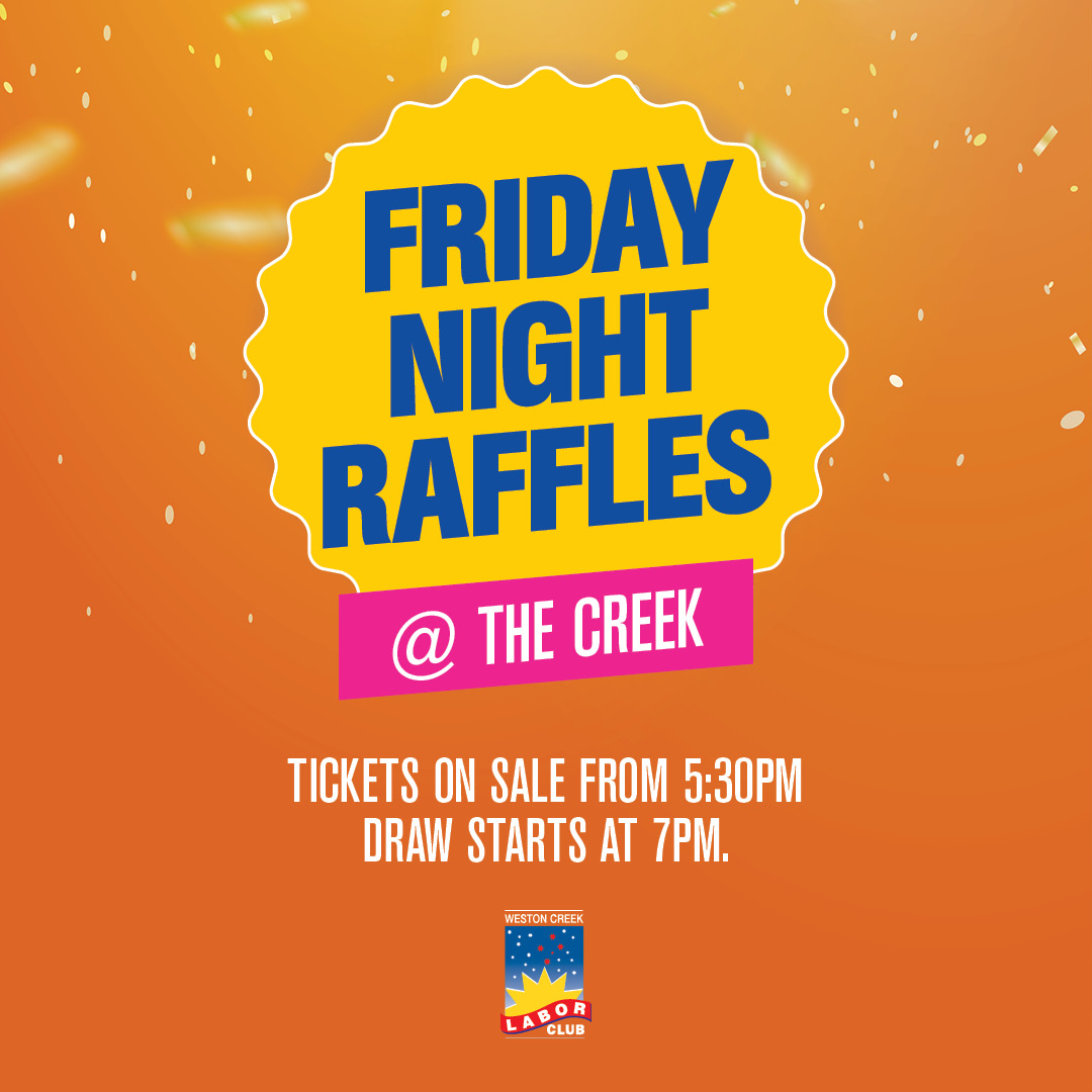 Friday Night raffles @The Creek!