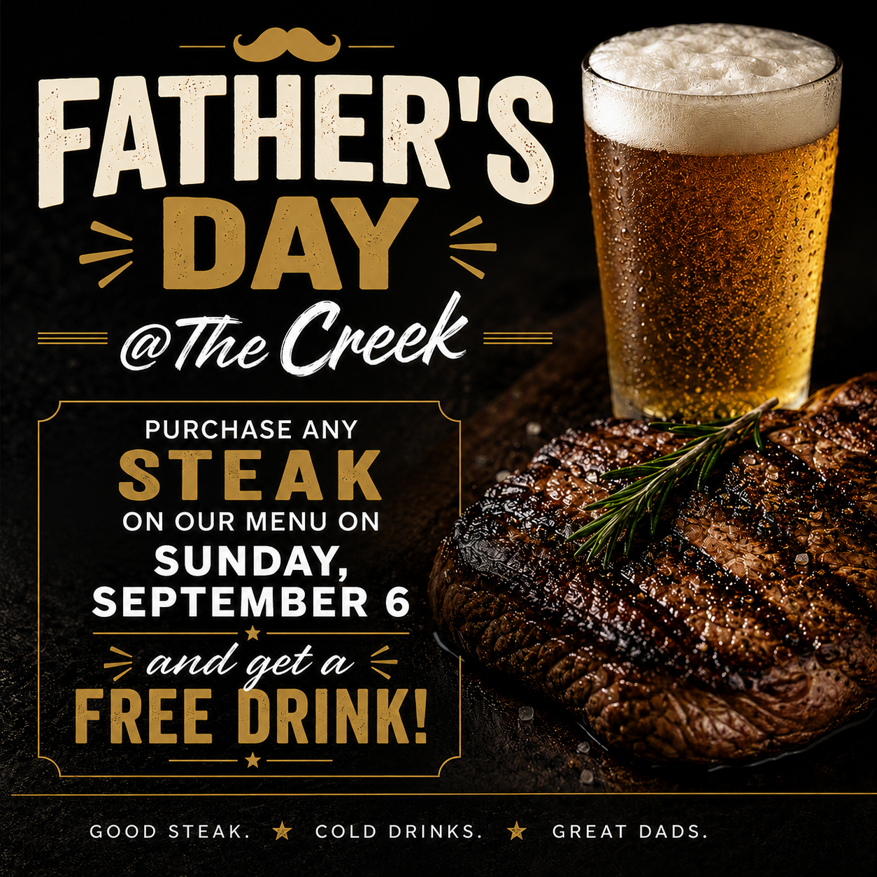 Celebrate Father’s Day @The The Creek!